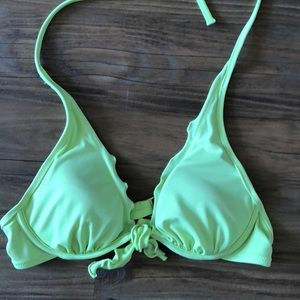 Victoria’s secret swim top (neon yellow) (34A)